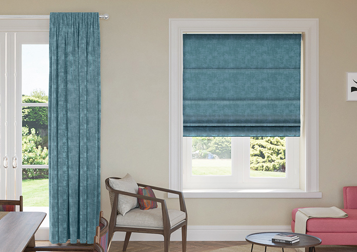 Lapidary, Lapis Lazuli - Motorised Roman Blind - Image 3